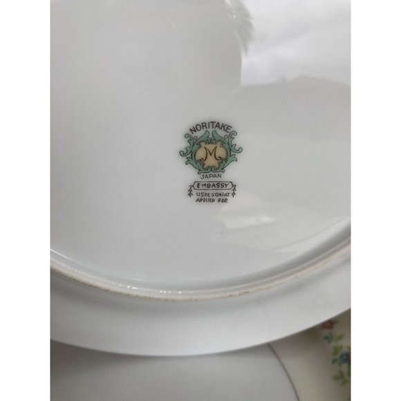 4 VTG 1933 Morimura Noritake Japan Embassy Floral Round Dinner Plates 9 7/8” - Picture 6 of 9